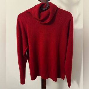 Womens Red Turtleneck Sweater